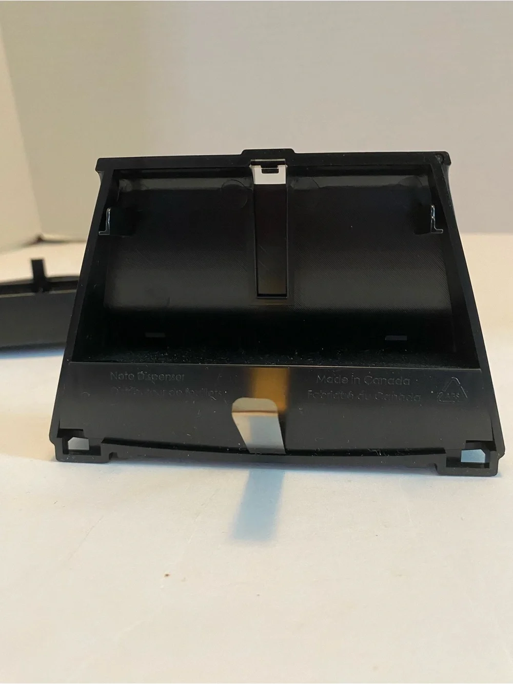 Post it Notes Black Purse Holder Dispenser for Desk 3.5” X 3.5” For Notes